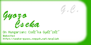 gyozo cseka business card